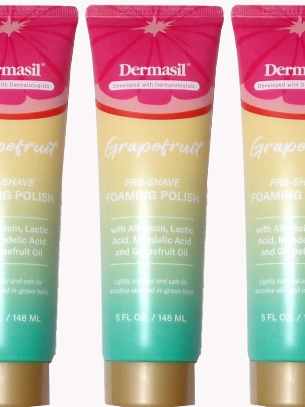 Dermasil Grapefruit Pre-Shave Foaming Polish 5fl oz (Set of 3)